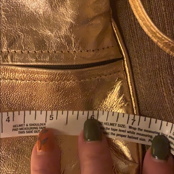 Gold / metal leaves & amethyst evening bag sale - Picture 7 of 12